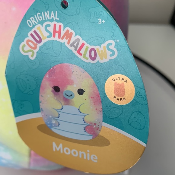 GOLD TAG ULTRA RARE Squishmallow Moonie Water Bear 7” - Picture 5 of 7